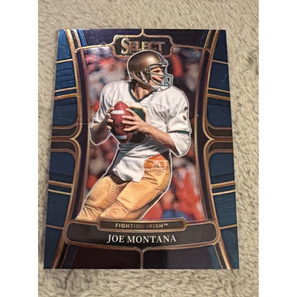 2023 Panini Select Draft Picks - Concourse Joe Montana #95 Blue
